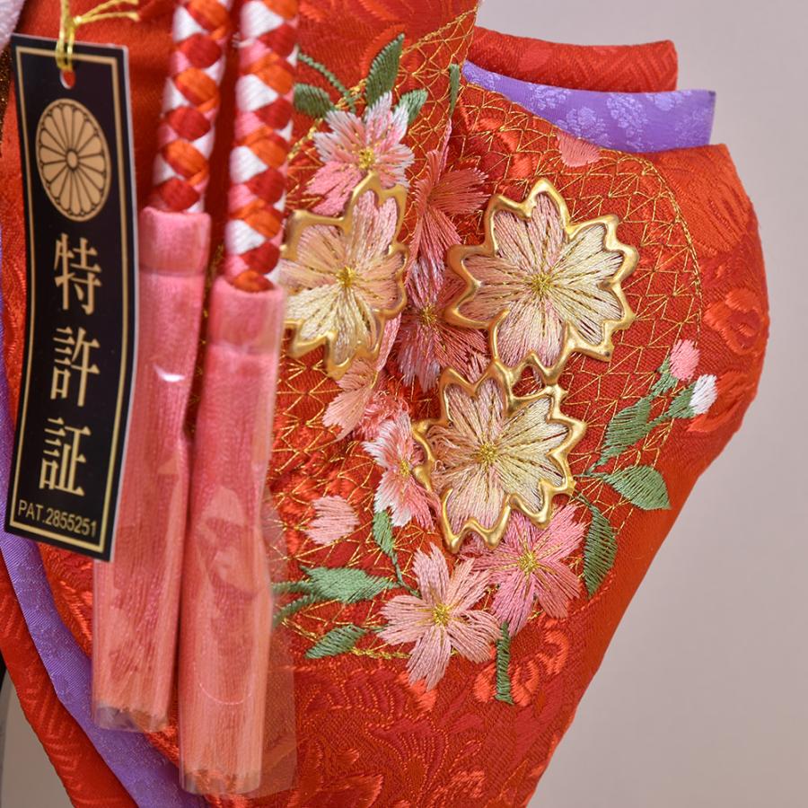 羽子板 刺繍 ピンク お祝い 初正月 羽子板飾り ガラス ケース飾り 正月飾り 押絵羽子板 orijin オリジン 18号 103374 羽衣 おしゃれ 2024_8
