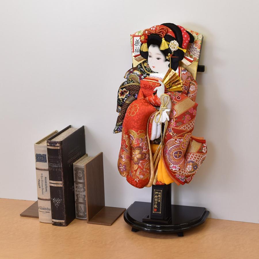 羽子板 お祝い 初正月 羽子板飾り ガラス ケース飾り 正月飾り 押絵羽子板 orijin オリジン 18号 金襴詩音赤赤 おしゃれ 2024_2