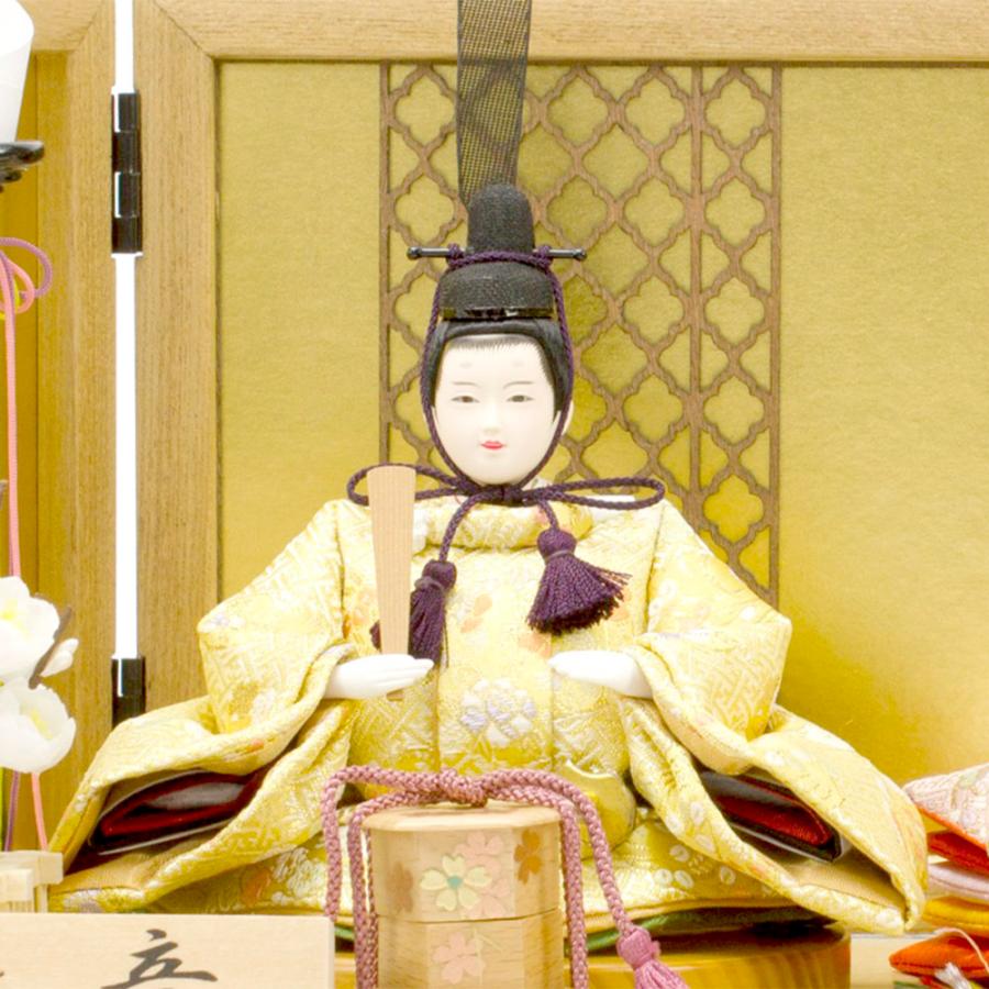 雛人形 お祝い ひな人形 平飾り 親王飾り 2人飾り 二人飾り 木目