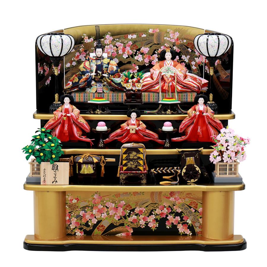 雛人形 ひな人形 お祝い 三段飾り 3段飾り 五人飾り 5人飾り おしゃれ かわいい おしゃれ 可愛い(128794円)