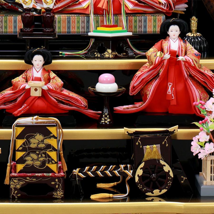 【早い者勝ち】 雛人形 ひな人形 お祝い 三段飾り 3段飾り 五人飾り 5人飾り おしゃれ かわいい おしゃれ 可愛い 【ZYX3631940410】(128794円)