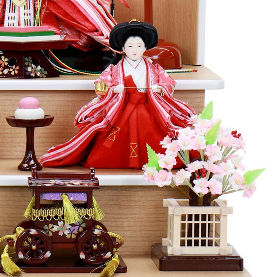 雛人形 お祝い ひな人形 3段 三段 収納飾り 収納箱 5人飾り 五人飾り