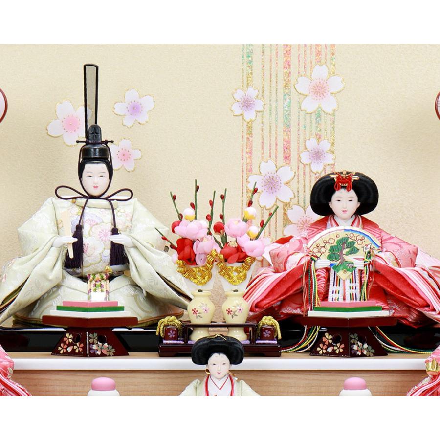 雛人形 お祝い ひな人形 3段 三段 収納飾り 収納箱 5人飾り 五人飾り