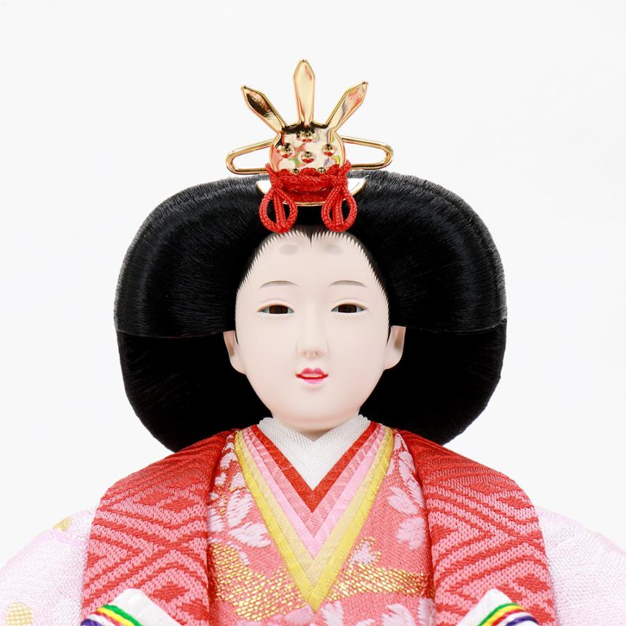 雛人形 お祝い ひな人形 3段 三段 収納飾り 収納箱 5人飾り 五人飾り おぼろ桜格子 おしゃれ かわいい 可愛い モダン_3