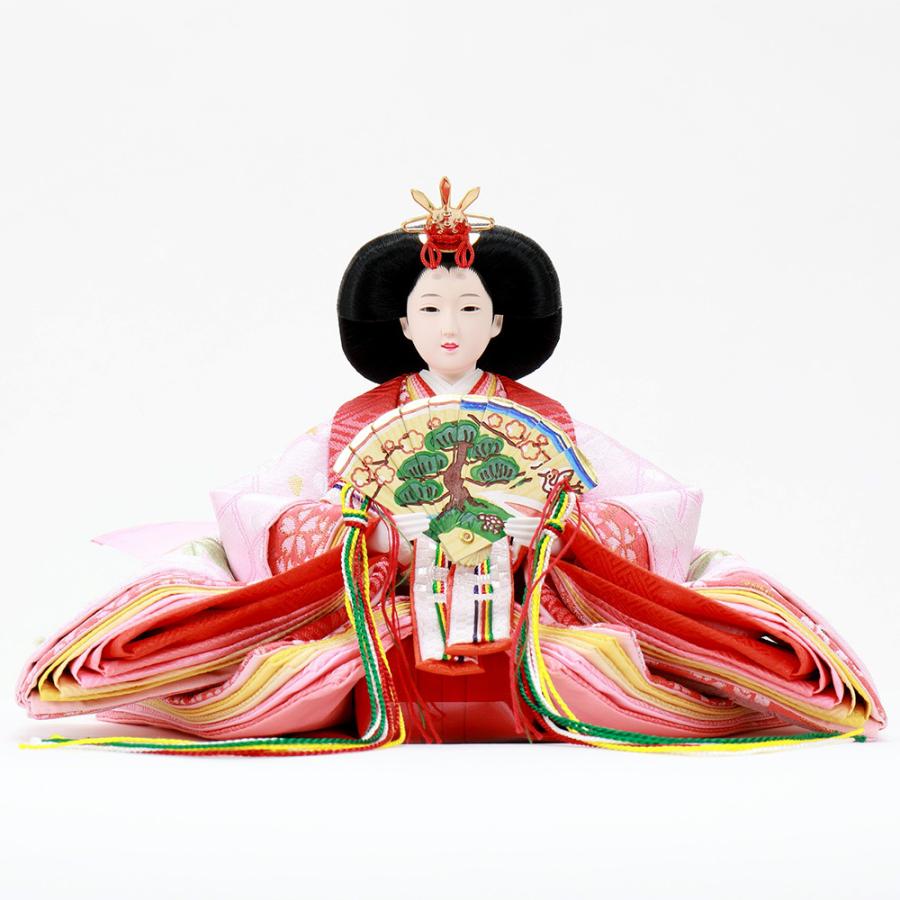 雛人形 お祝い ひな人形 3段 三段 収納飾り 収納箱 5人飾り 五人飾り おぼろ桜格子 おしゃれ かわいい 可愛い モダン_6
