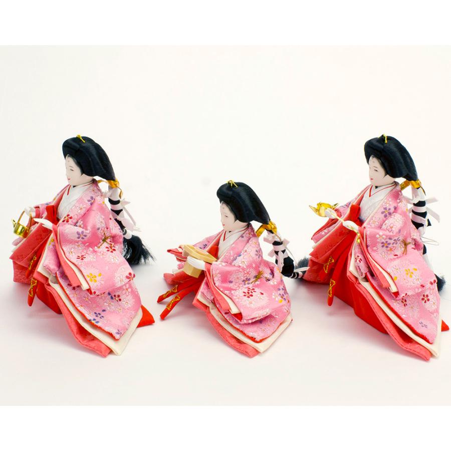 雛人形 お祝い ひな人形 3段 三段 収納飾り 収納箱 5人飾り 五人飾り