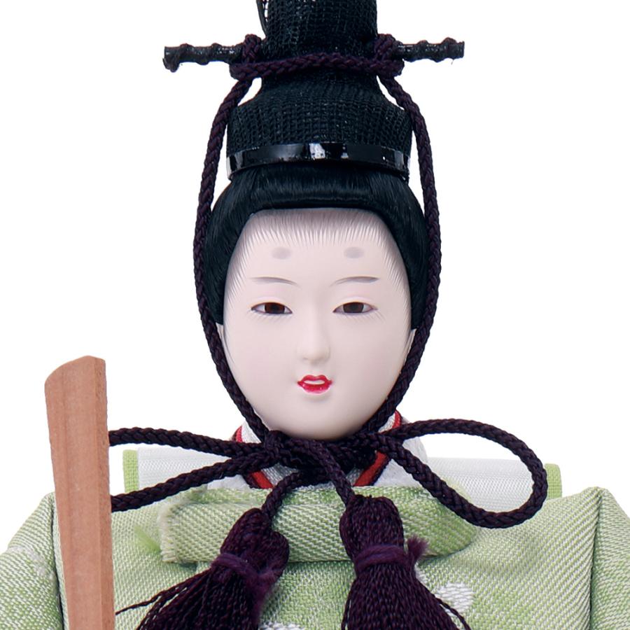 雛人形 コンパクト おしゃれ お祝い ひな人形 親王 収納飾り かぶせ式 収納箱 2人飾り 木目 緑 かわいい 可愛い モダン 2026 4M12-ST-248_5