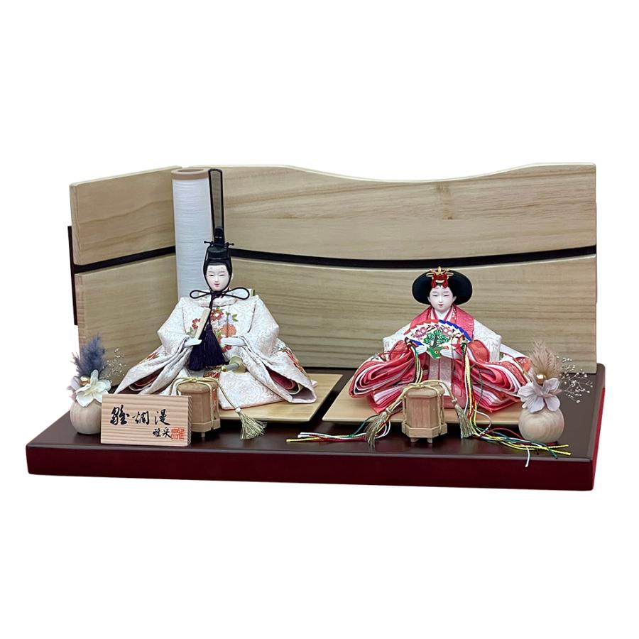 極美品】 雛人形 親王飾り お内裏様 お雛様セット 被布付き 金彩雛