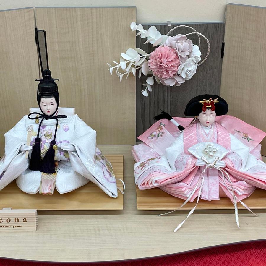 雛人形 お祝い ひな人形 平飾り 親王飾り 2人飾り 二人飾り 小三五
