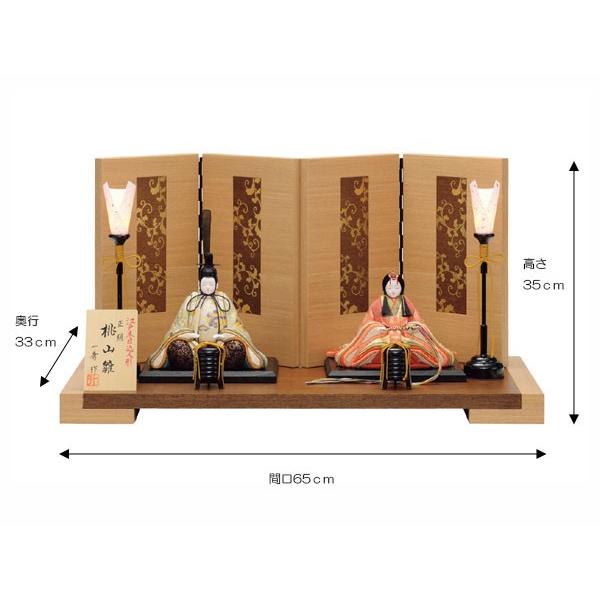 雛人形 木目込み 一秀作 コンパクト ひな人形親王飾り 25号 正絹 Le-d-コードレス雪洞付 初節句飾り お雛様 雛祭りセット 小さい ミニ おひな様 2025 25-b-117_1