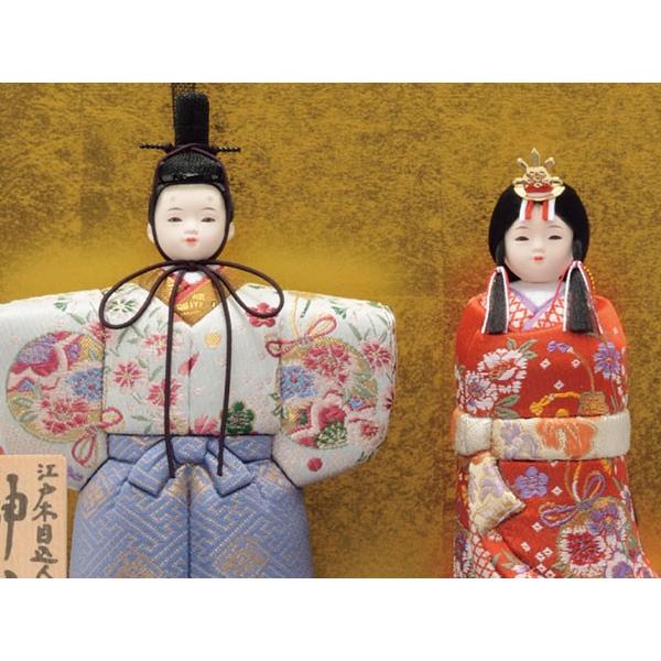 雛人形 木目込み 一秀作 コンパクト ひな人形 ケース飾り 立ち雛 立雛
