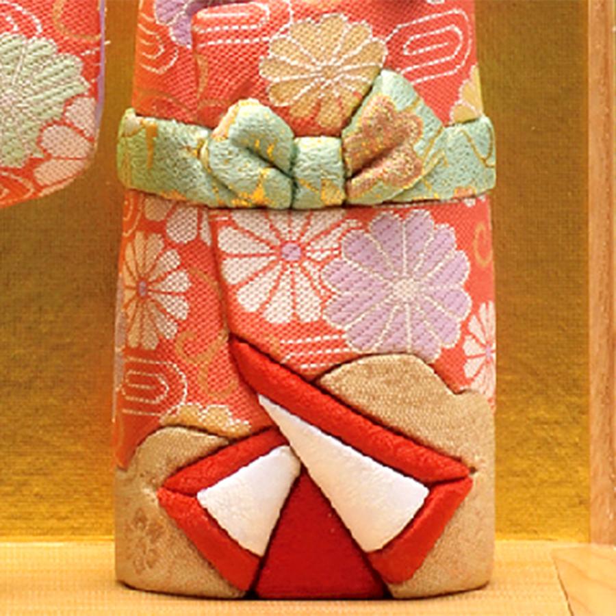 雛人形 立雛 立ち雛 ケース飾り 木目込み 一秀 かわいい シンプル