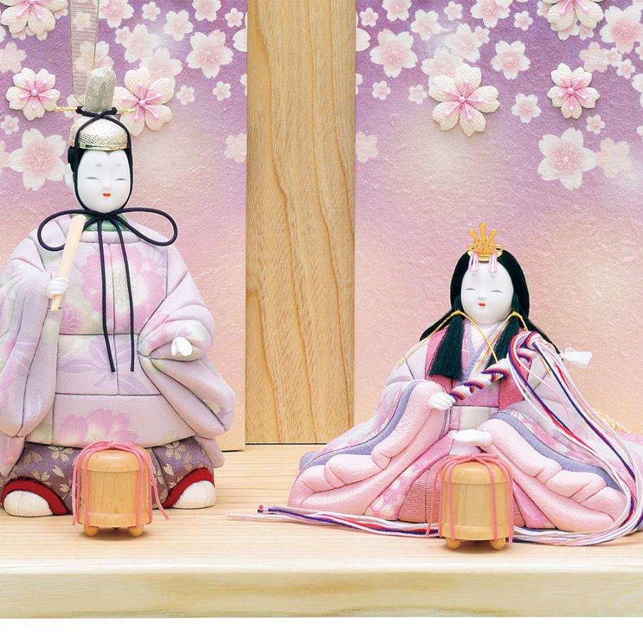 雛人形 コンパクト 木目込み 一秀 ひな人形 親王飾 20号 さくらさくら