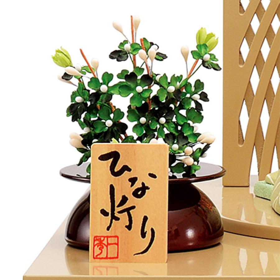 雛人形 コンパクト 木目込み 一秀 ひな人形 親王飾 22号 Le-d-雪洞付 かわいい コンパクト ひな人形 木目込 お雛様 おしゃれ 可愛い まる顔 2025 25-h-86_10