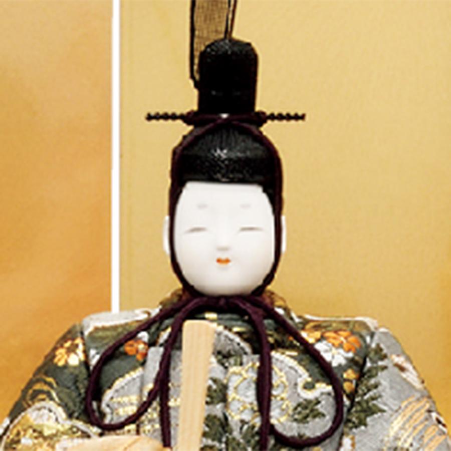 雛人形 お祝い 木目込み 一秀 ひな人形 五人飾り 黒 金 安土雛 20号 かわいい コンパクト お雛様 おしゃれ 可愛い まる顔 2025-25-i-31-5