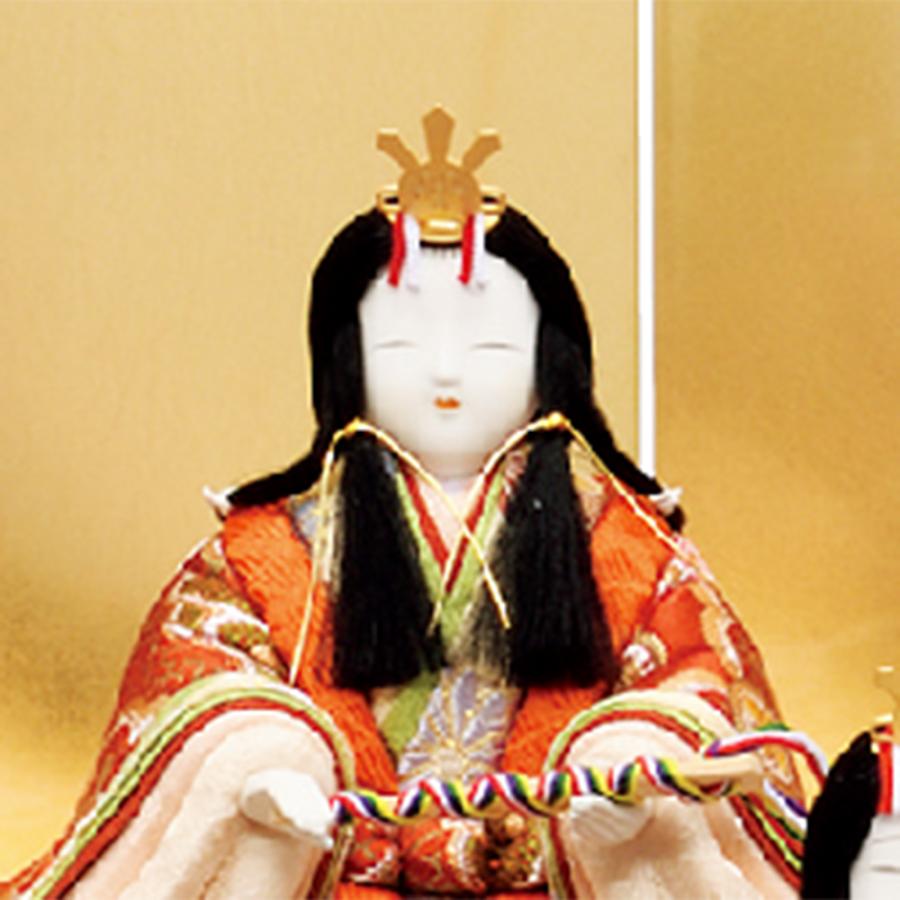 雛人形 お祝い 木目込み 一秀 ひな人形 五人飾り 黒 金 安土雛 20号 かわいい コンパクト お雛様 おしゃれ 可愛い まる顔 2025-25-i-31-5