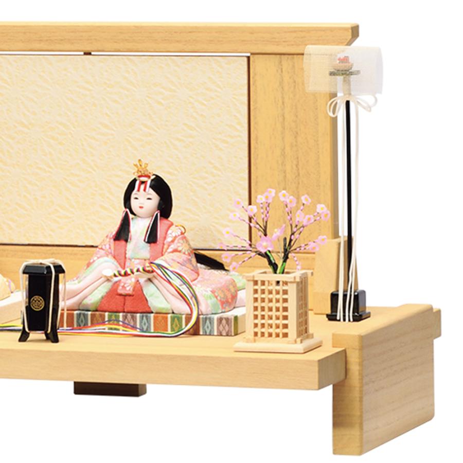 雛人形 お祝い 木目込み 一秀 ひな人形 親王飾 17号 かわいい