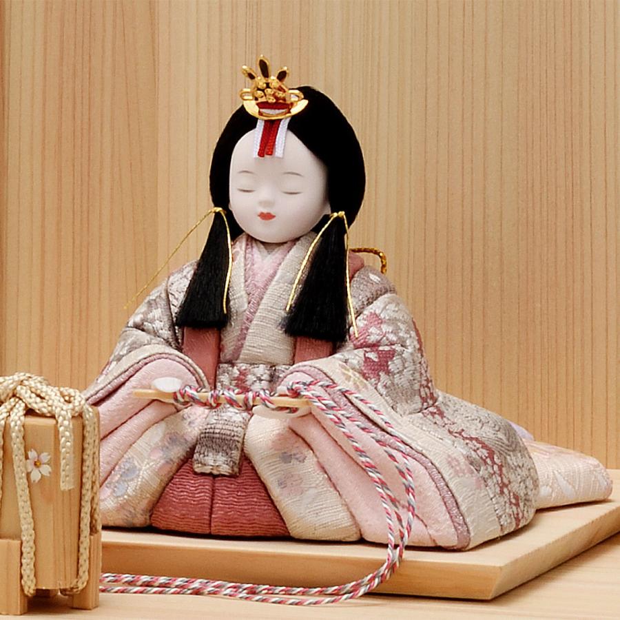 雛人形 コンパクト かわいい マンション 女の子 ベージュ ミニ