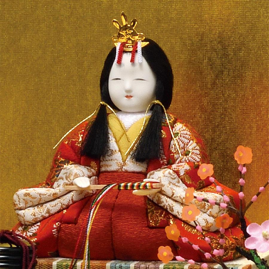 雛人形 コンパクト かわいい マンション 女の子 ミニ おしゃれ 木目込み 初節句 金バック 木製 ひな人形 ケース入 1号 h13-8 2026_4