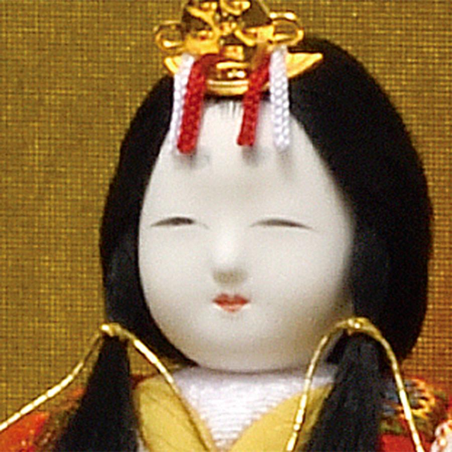 雛人形 コンパクト かわいい マンション 女の子 ミニ おしゃれ 木目込み 初節句 金バック 木製 ひな人形 ケース入 1号 h13-8 2026_6