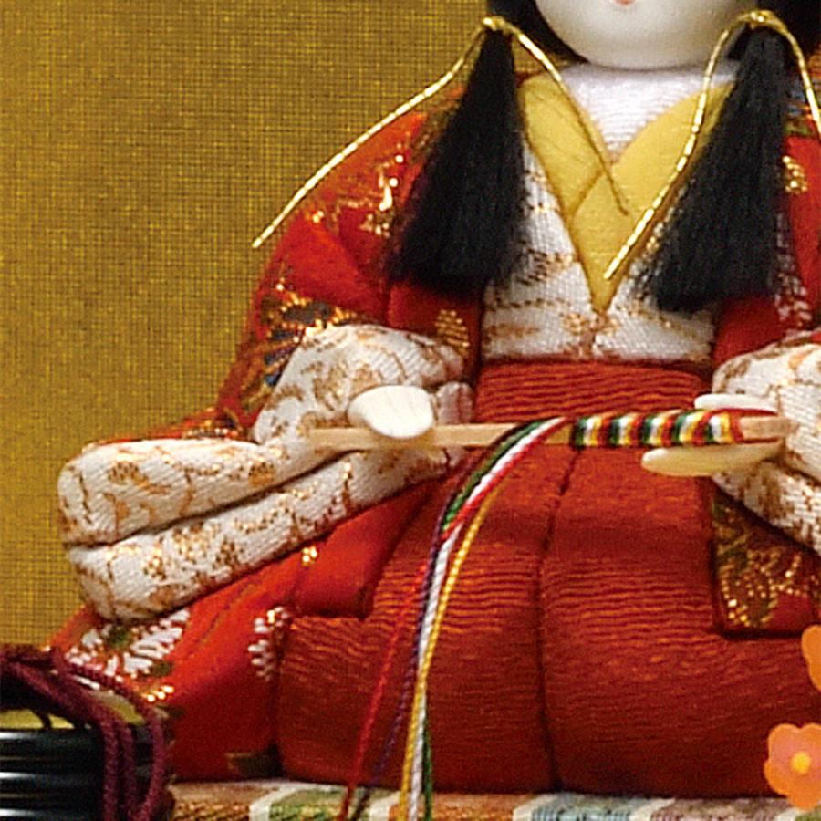 雛人形 コンパクト かわいい マンション 女の子 ミニ おしゃれ 木目込み 初節句 金バック 木製 ひな人形 ケース入 1号 h13-8 2026_8