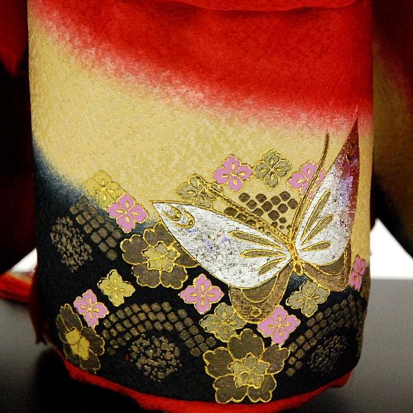 市松人形13号 駒 金彩 蝶々柄 女の子 いちまつ人形 : 家具通販-販売店