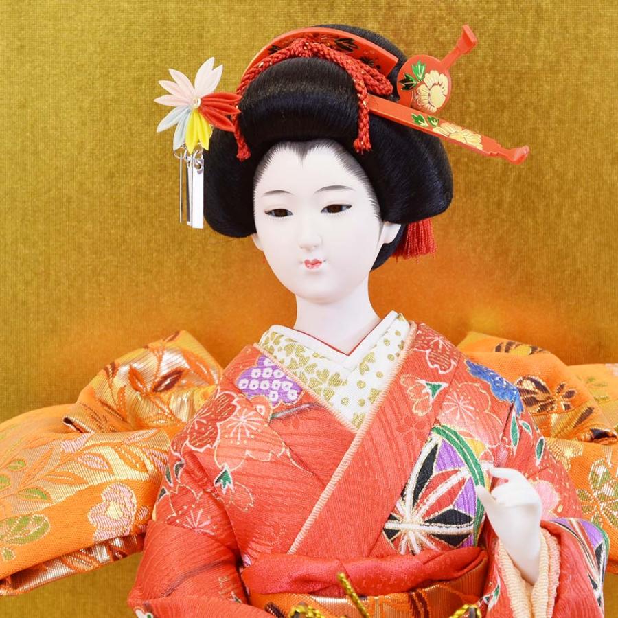 日本人形ガラスケース 久月 おしゃれ ケース飾り 黒桑ケース 7号