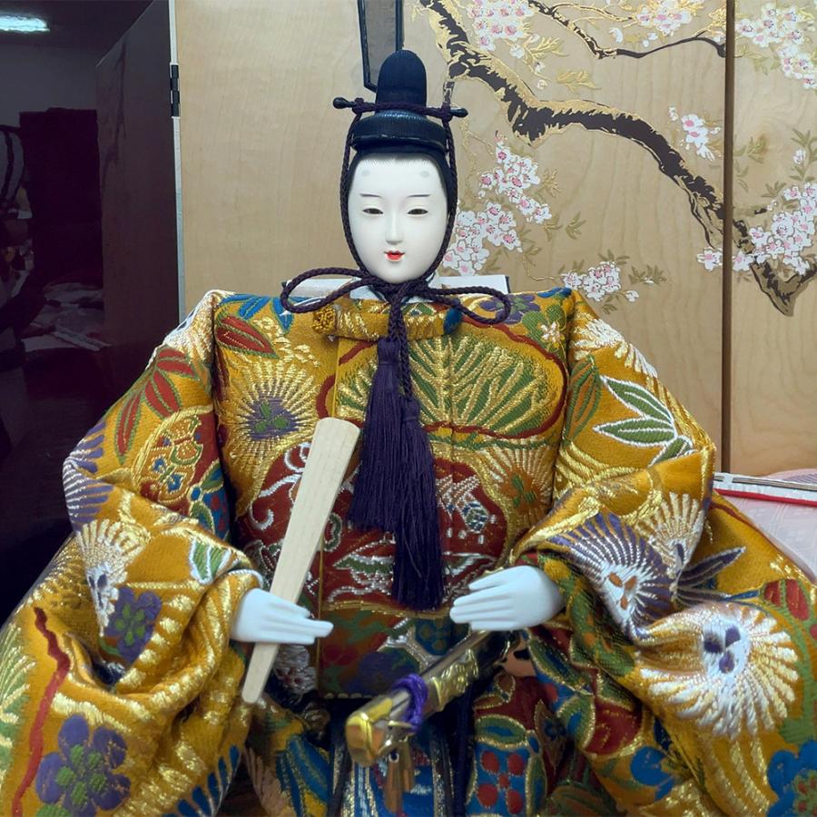 雛人形 久月 ひな人形 お祝い 三段飾り 段飾り 西陣織金襴 秀峰雛 駿河古典蒔絵 五人飾り 茶 桜 おしゃれ モダン かわいい チNo.28 2025 | 久月 | 03