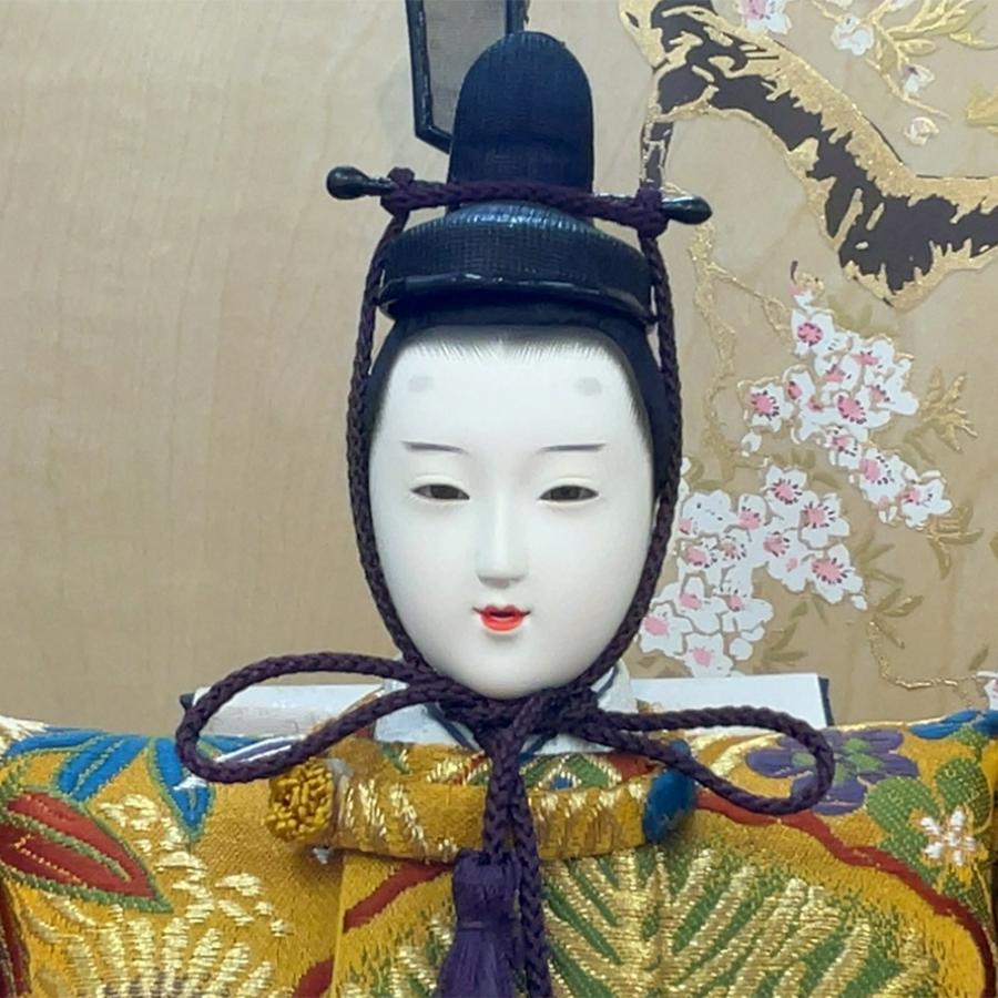 雛人形 久月 ひな人形 お祝い 三段飾り 段飾り 西陣織金襴 秀峰雛 駿河古典蒔絵 五人飾り 茶 桜 おしゃれ モダン かわいい チNo.28 2025 | 久月 | 05