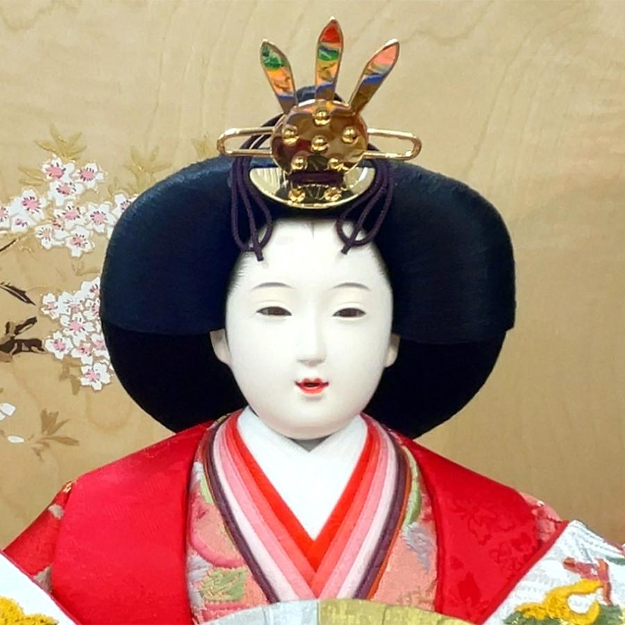 雛人形 久月 ひな人形 お祝い 三段飾り 段飾り 西陣織金襴 秀峰雛 駿河古典蒔絵 五人飾り 茶 桜 おしゃれ モダン かわいい チNo.28 2025 | 久月 | 06
