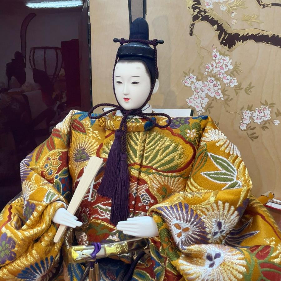 雛人形 久月 ひな人形 お祝い 三段飾り 段飾り 西陣織金襴 秀峰雛 駿河古典蒔絵 五人飾り 茶 桜 おしゃれ モダン かわいい チNo.28 2025 | 久月 | 07