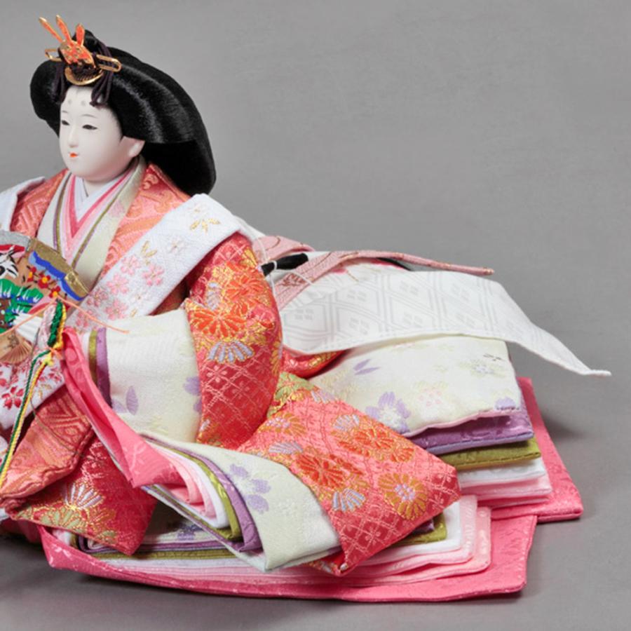 雛人形 久月 ひな人形 お祝い 収納飾り 収納式 段飾り 西陣織 金襴 皇雅雛 五人飾り 5人飾り 赤 ピンク おしゃれ かわいい おしゃれ 可愛い チNO.24 2025 | 久月 | 08