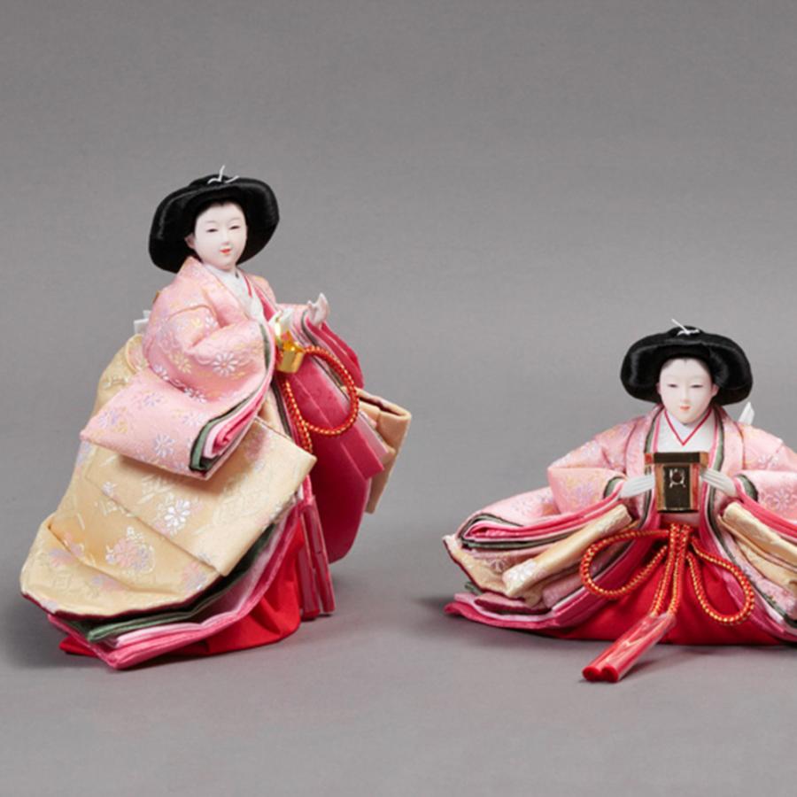 雛人形 久月 ひな人形 お祝い 収納飾り 収納式 段飾り 西陣織 金襴 皇雅雛 五人飾り 5人飾り 赤 ピンク おしゃれ かわいい おしゃれ 可愛い チNO.24 2025 | 久月 | 09