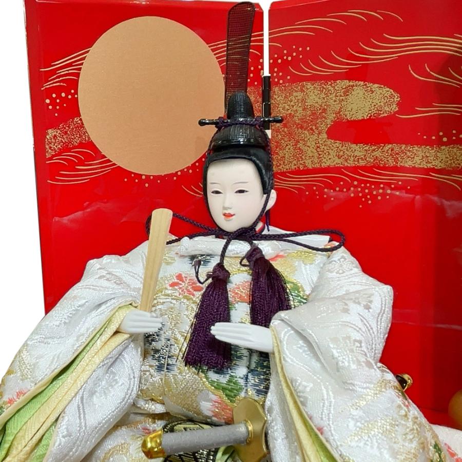 久月 雛人形 ひな人形 お祝い 収納飾り 収納式 銘木 楢 親王飾り 二人