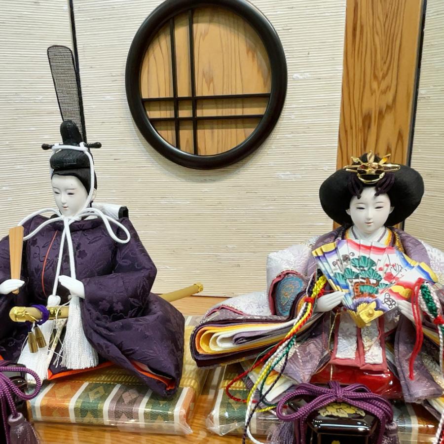 雛人形 久月 収納飾り ひな人形 親王飾り 芥子親王 収納親王飾り 人形 