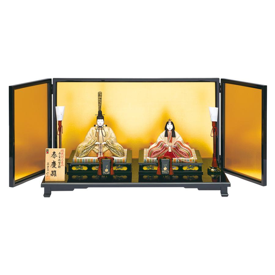 雛人形 真多呂 木目込み ひな人形 本金春慶雛セット 平飾り 親王飾り 2021