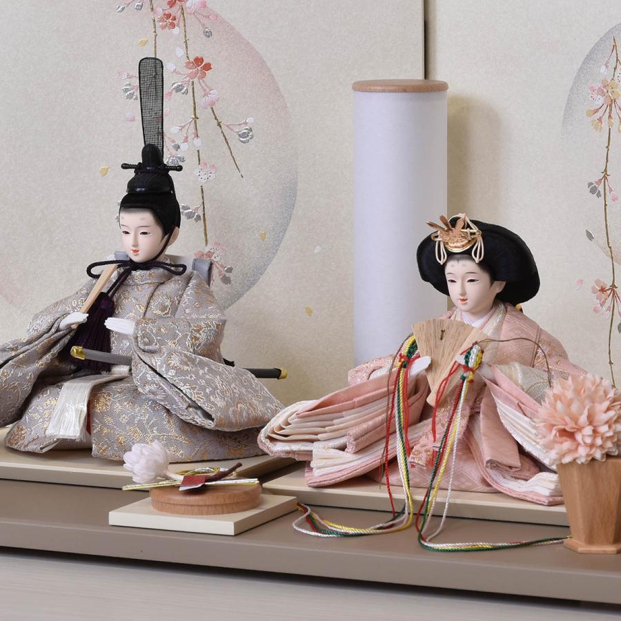 雛人形 収納 コンパクト おしゃれ かわいい ひな人形 収納飾り くすみ色 初節句 ベージュ お雛様 ミニ お祝い 平安豊久 親王飾り せれな 304439 hj-105 2026_4