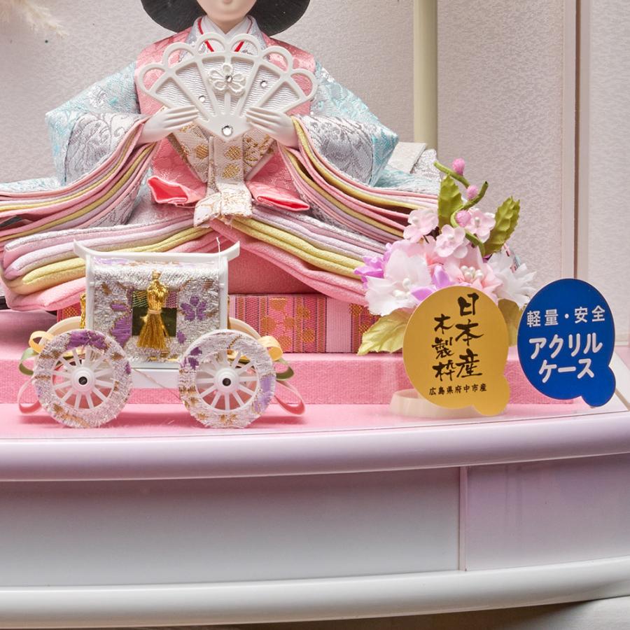 雛人形 コンパクト ミニ ケース飾り 選べる 小三五 親王飾り 金襴仕立