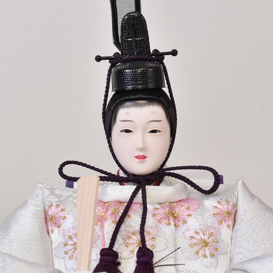 雛人形 コンパクト ひな人形 選べる 親王飾り 平飾り 白 桜刺繍 白ホワイト orijin シリーズ かわいい おしゃれ モダン お雛様 おひな様 2025 3706-10-067_8