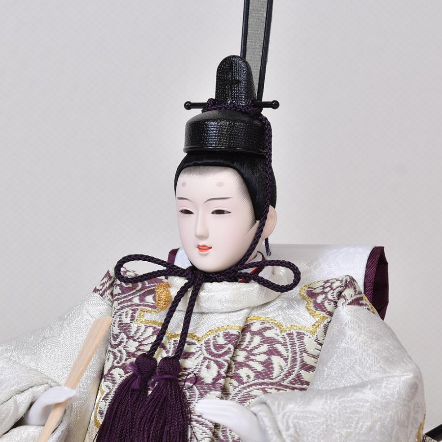 雛人形 コンパクト 紫 ひな人形 親王飾り 平飾り 白 ホワイト orijin かわいい おしゃれ モダン 初節句 お雛様 おひな様 2024 10番3704-10-044_4