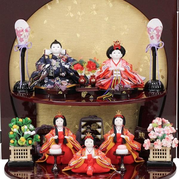 【ほぼ未使用】 雛人形 五人飾り 超 コンパクト 5人 ミニ ひな人形 おしゃれ かわいい 初節句 お雛様 シンプル 台屏風折畳式 【HOV2934686347】(104069円)