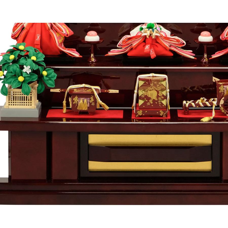 【正規品】 雛人形 ひな人形 お祝い 三段飾り 3段飾り 五人飾り 5人飾り おしゃれ かわいい おしゃれ 可愛い 【F3746516992】(132858円)