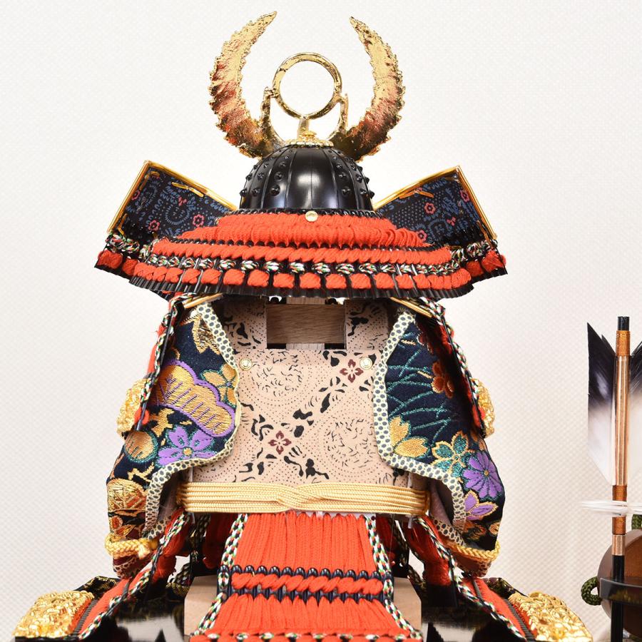 五月人形 徳川 コンパクト 鎧 ケース飾り 5号 黒 金 5月人形 おしゃれ 端午の節句 木製 鎧飾り 初節句 徳川家康 よろい ミニ
