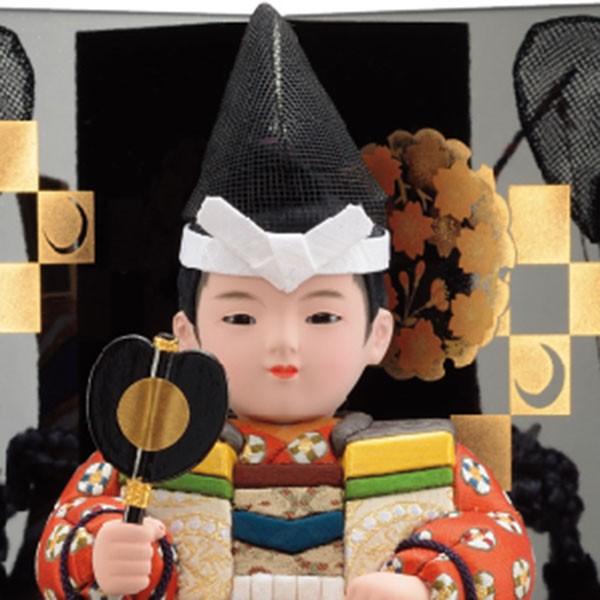 五月人形 木目込み 一秀 大将飾り 子供大将 収納飾り かわいい コンパクト おしゃれ 可愛い 初節句 お祝い モダン 2024 24-m12_2