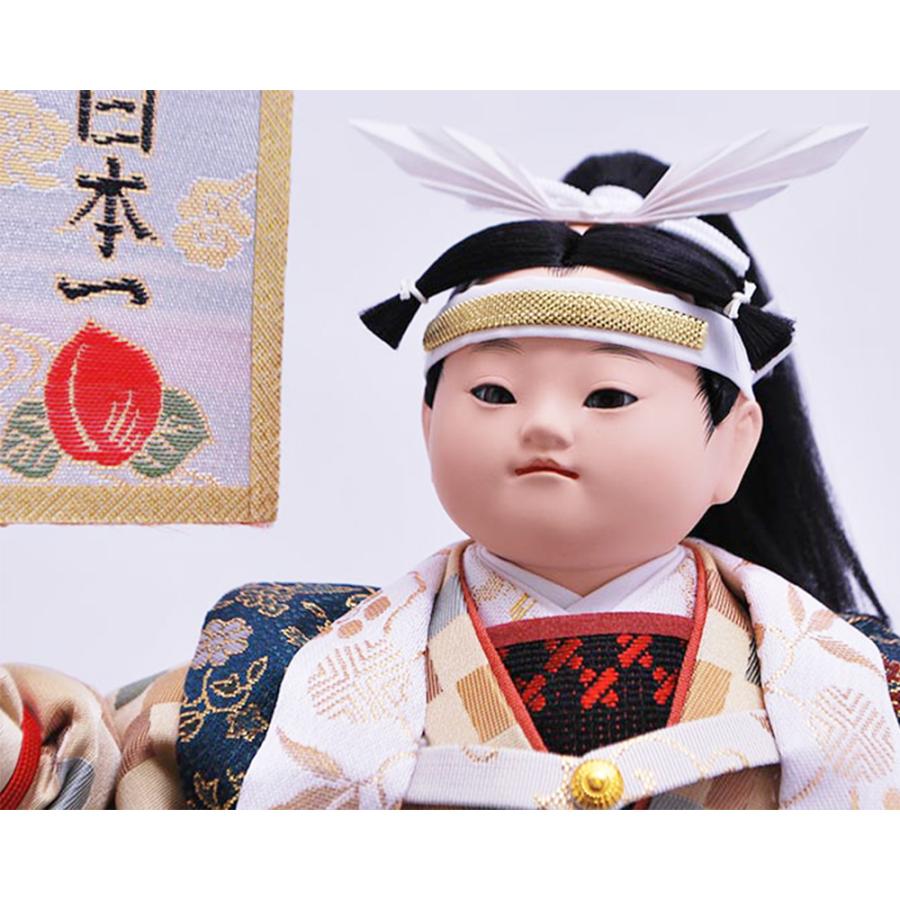 五月人形 幸一光 5月人形 お祝い 大将飾り ガラスケース飾り 六号