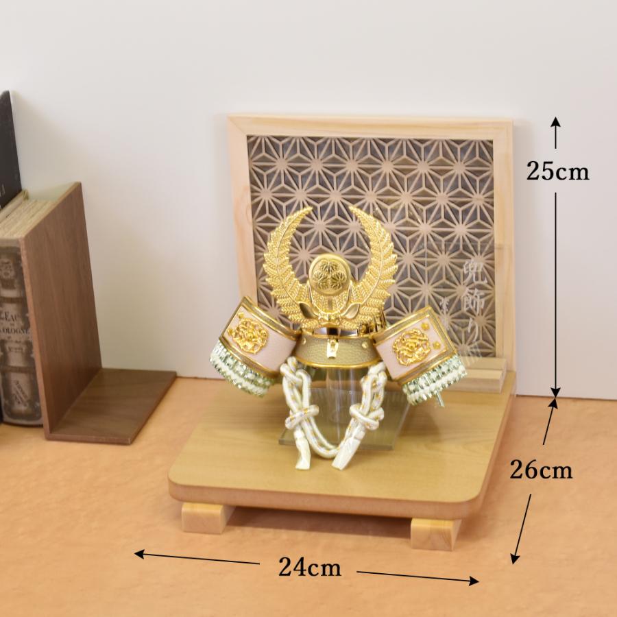五月人形 コンパクト 兜 上杉謙信 徳川家康 5月人形 おしゃれ 端午の節句 木製 角台 丸台 兜飾り 初節句 かぶと ミニ｜jinya-3｜04
