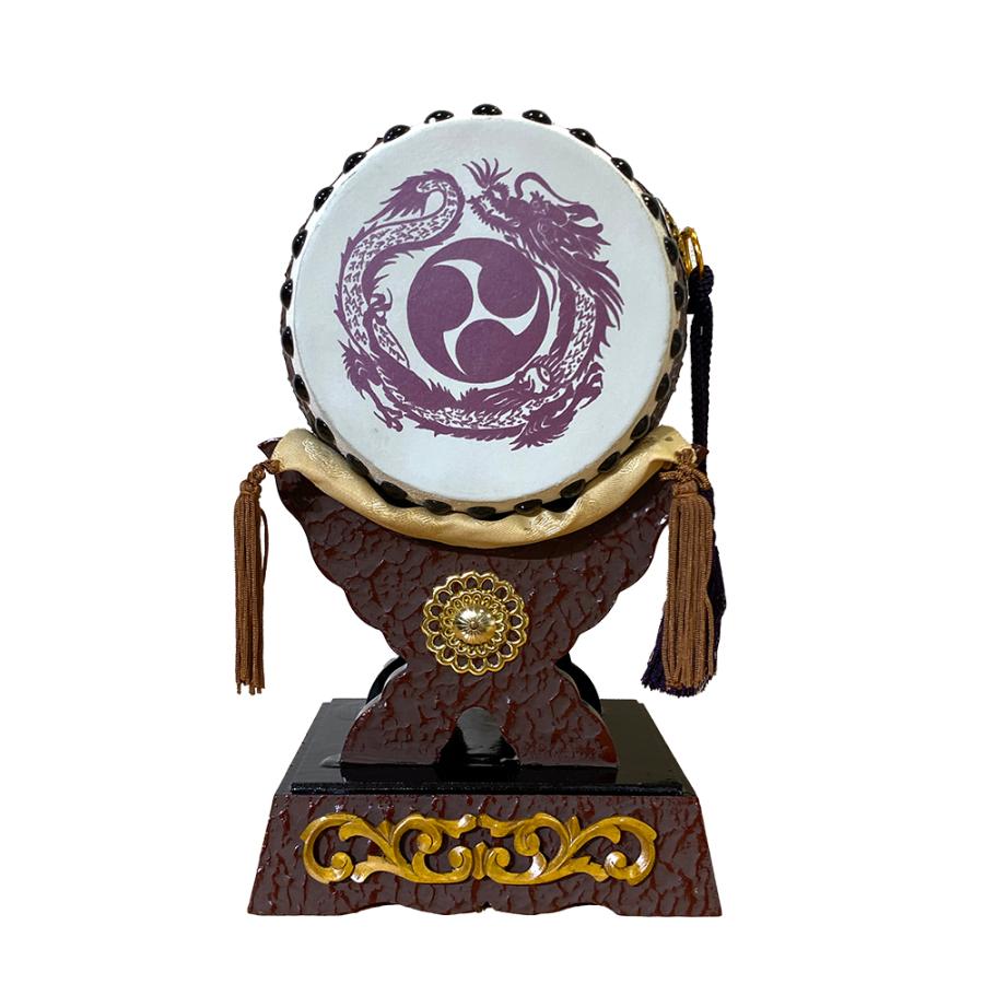 五月人形用 前飾り 太鼓 50号 本皮 倉庫管理品 展示品 アウトレット品