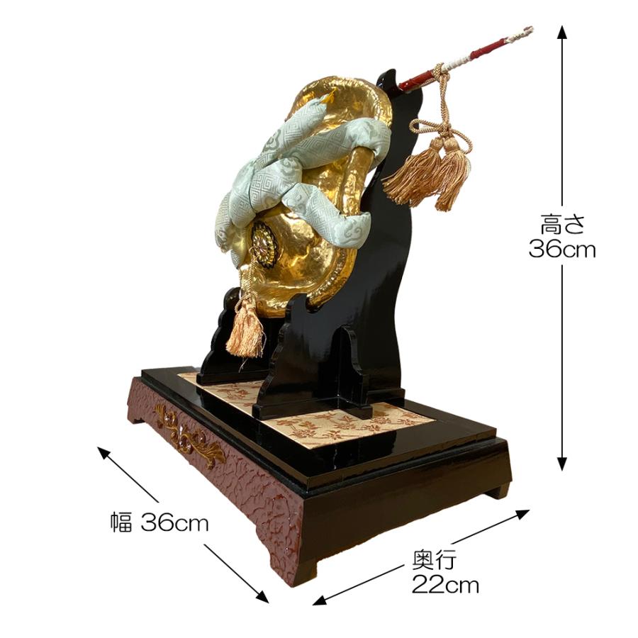 五月人形用 前飾り軍扇 陣笠 120号 2点セット 倉庫管理品 展示品