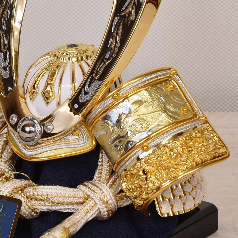 五月人形 コンパクト 収納ケース かぶと ミニ おしゃれ 金 銀 兜飾り