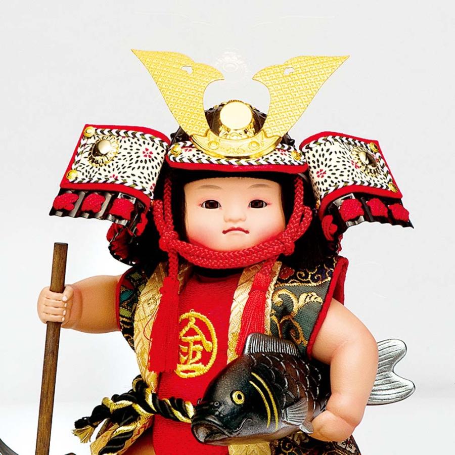 五月人形 真多呂人形作 木目込み 金太郎飾り ケース飾り 金太郎ケース